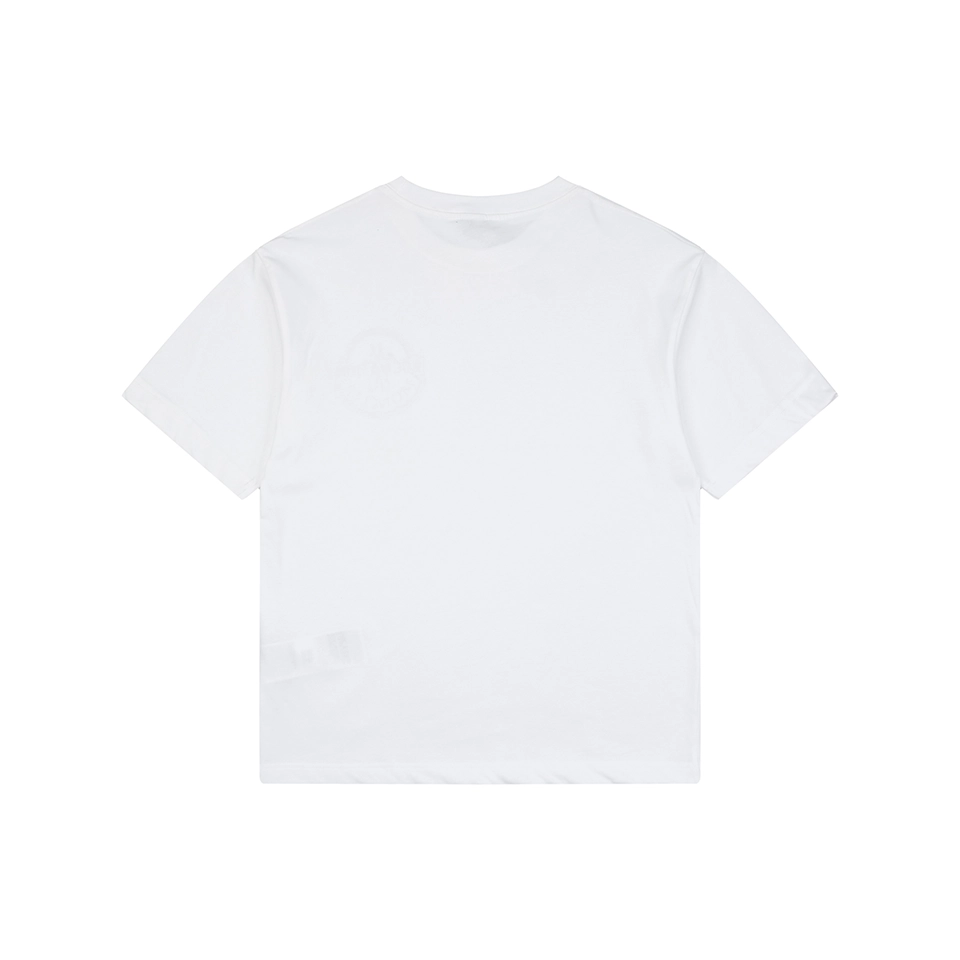 Miu Miu Double-Line Logo Print T-Shirt White Back view
