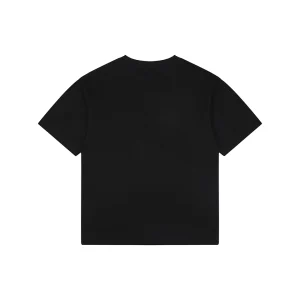 Miu Miu Double-Line Logo Print T-Shirt Black Back view