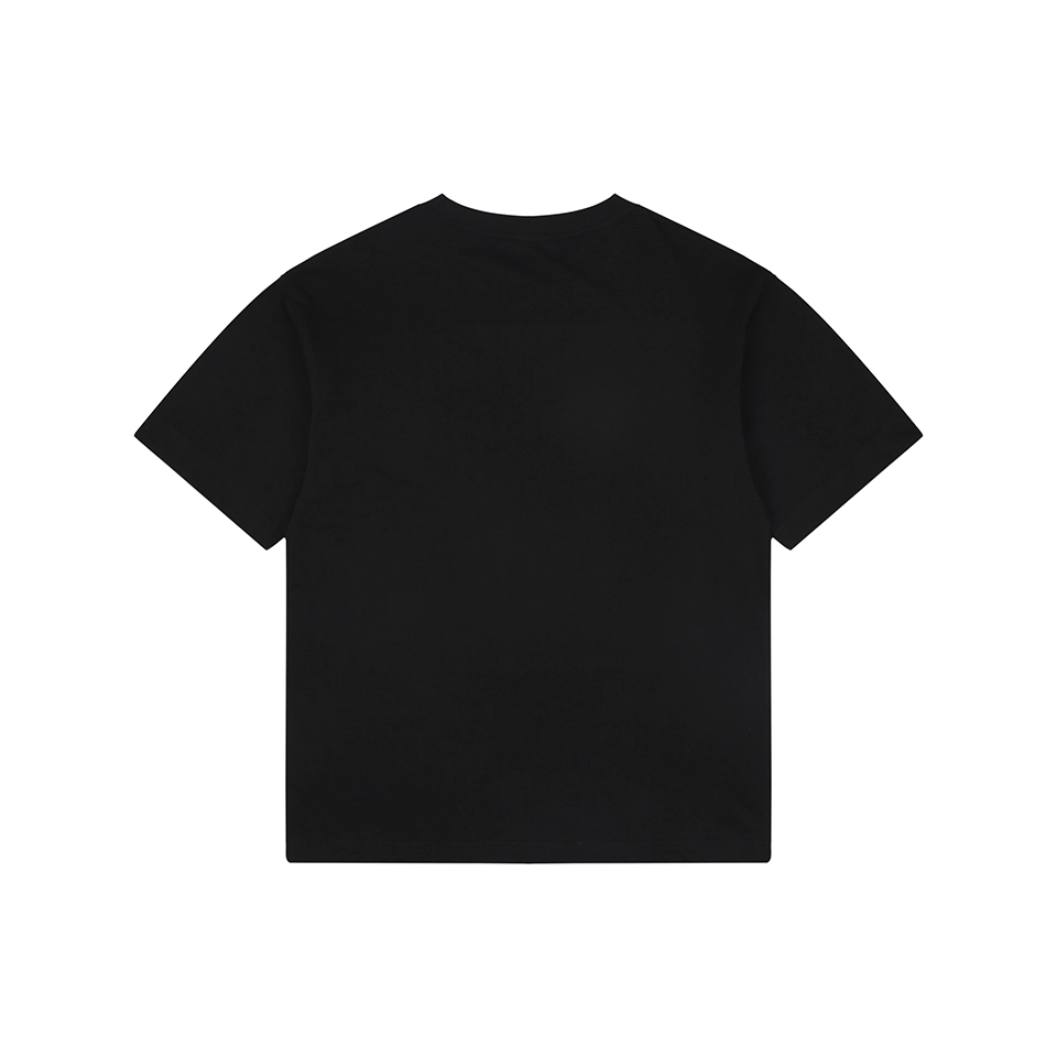 Miu Miu Double-Line Logo Print T-Shirt Black Back view