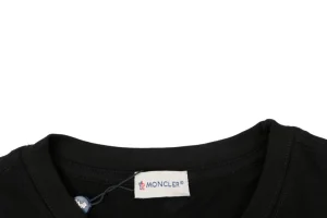 Moncler Anchor Sketch Graphic T-Shirt Black Collar