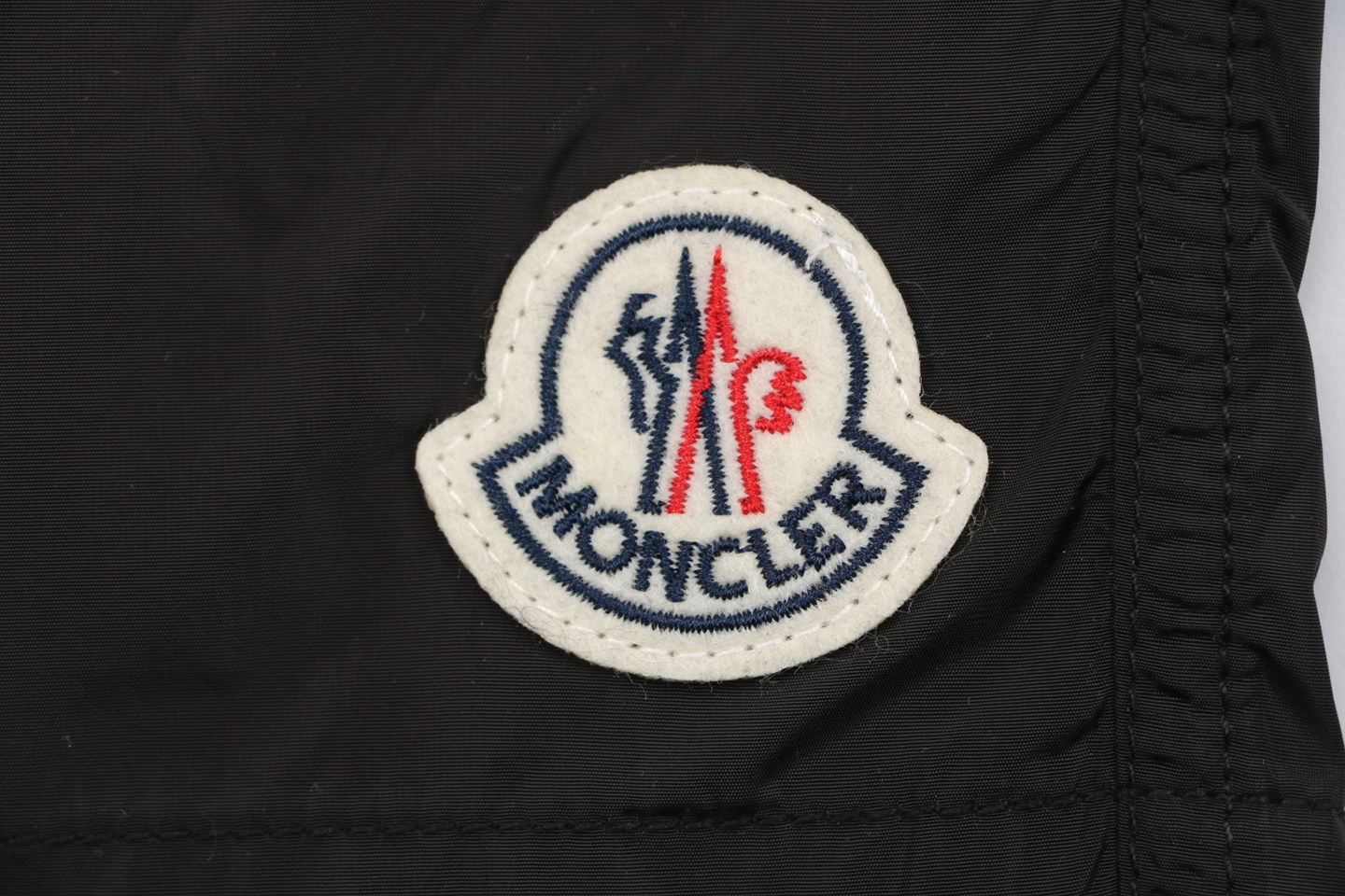 Moncler Color-Block Drawstring Swim Shorts Black Brand