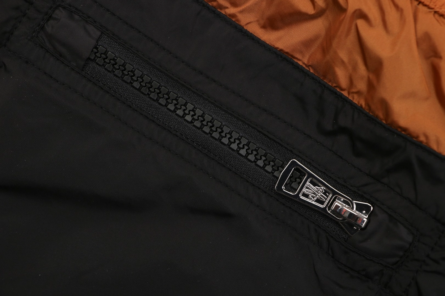 Moncler Color-Block Drawstring Swim Shorts Black Zipper
