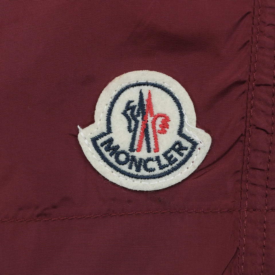 Moncler Color-Block Drawstring Swim Shorts Red Brand