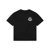 Mxxcler Geometric Logo Print Oversized T-Shirt (Black/White)