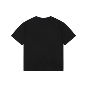 Moncler Geometric Logo Print Oversized T-Shirt Black Back view