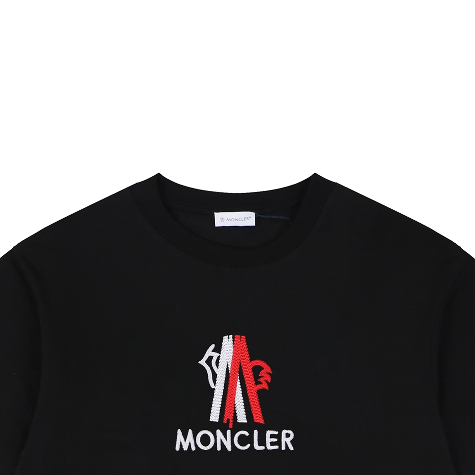 Moncler Interwoven Rooster “M” Logo T-Shirt Black
