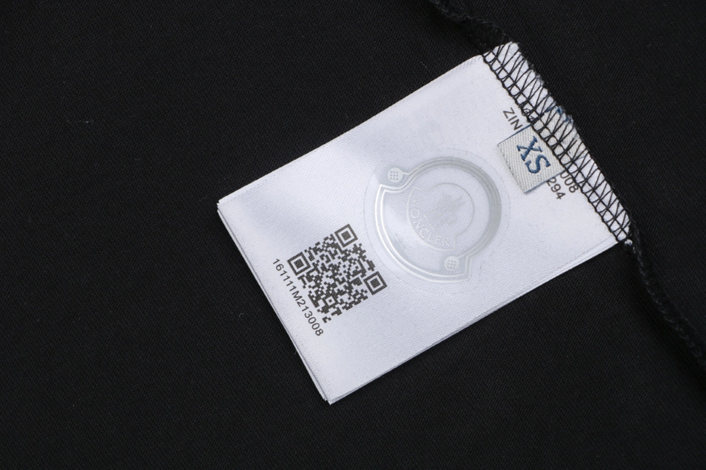 Moncler Interwoven Rooster “M” Logo T-Shirt Black Wash label