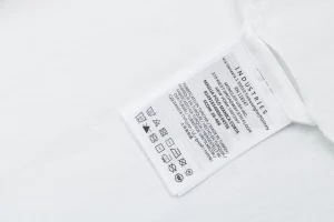 Moncler Striped Collar Embroidered Logo T-Shirt White Wash label