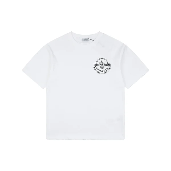 Moncler x Roc Nation Logo Print T-Shirt White Front view