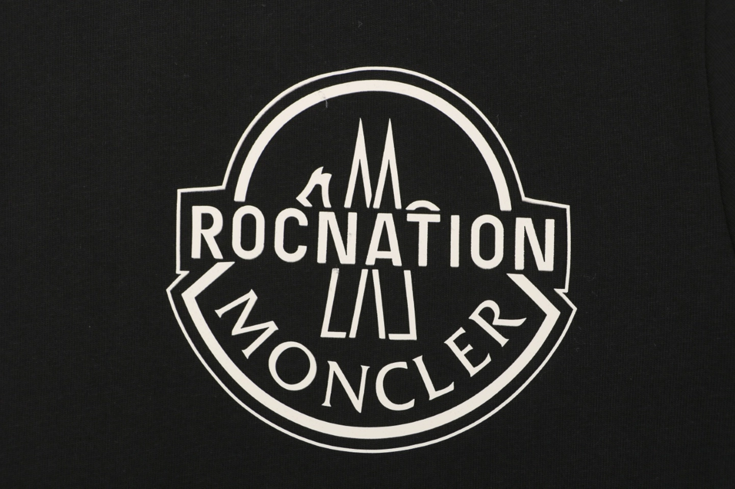 Moncler x Roc Nation Logo Print T-Shirt Brand label