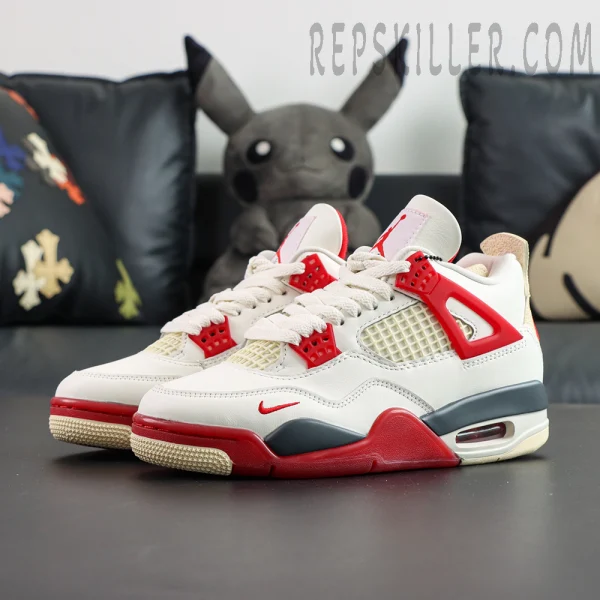 Nigel Sylvester x Air Jordan 4 Retro OG SP “Brick After Brick” pair display with vintage color blocking