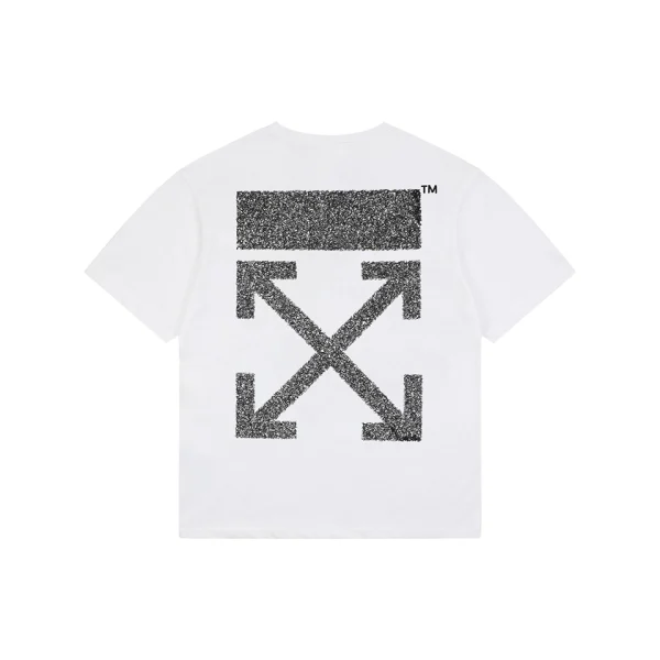 OFF-WHITE “Abstract Arrow” Textured Embroidery T-Shirt Back view