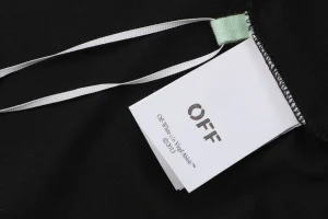 OFF-WHITE “Studded Stripe” Industrial Graphic T-Shirt Wash label