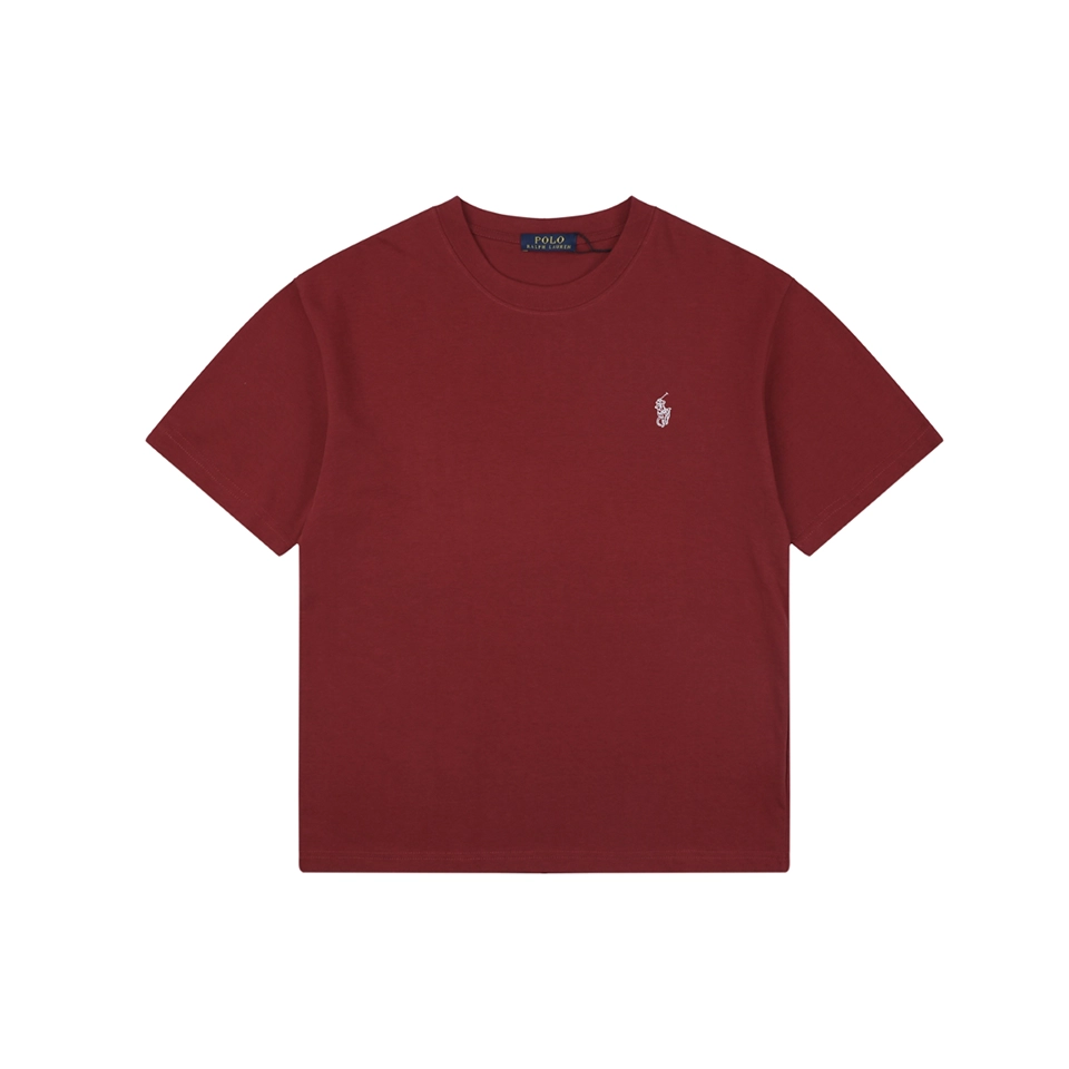 Ralph Lauren Hollow Pony Embroidered T-Shirt Red Front view
