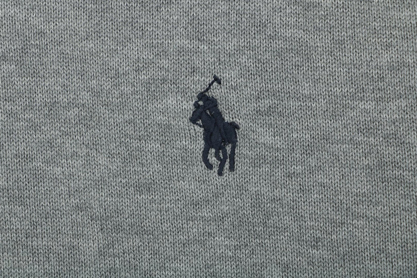 Ralph Lauren Long-Staple Cotton Knit Polo T-Shirt Grey Brand