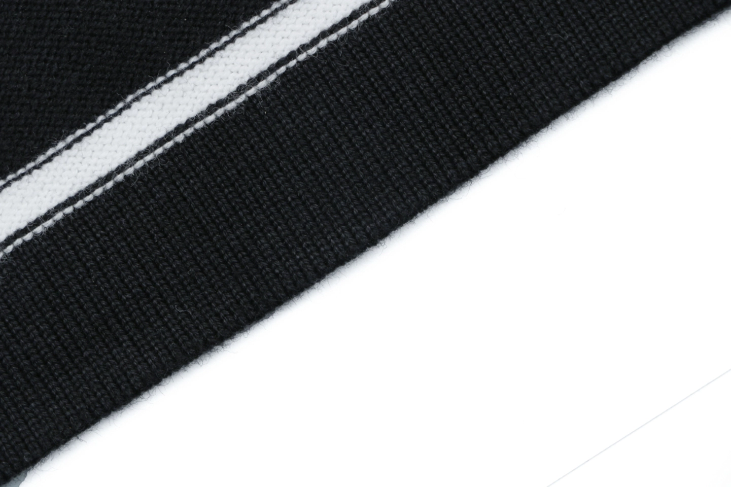 Ralph Lauren Pony Logo Jacquard Stripe T-Shirt Black
