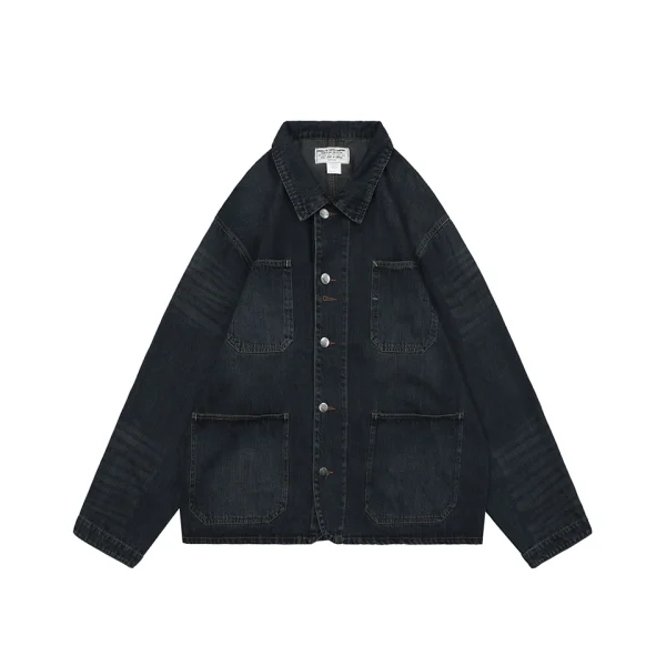Ralph Lauren RRL-Inspired Vintage Denim Jacket Front view