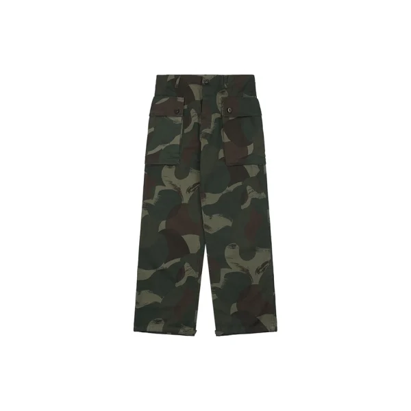 Ralph Lauren Vintage Military Cargo Pants Black Front view