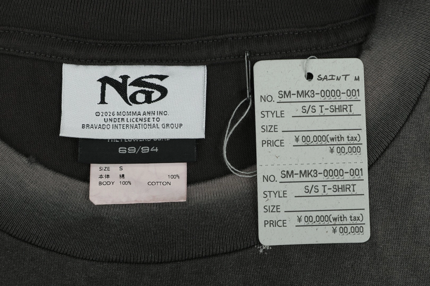 Saint Michael × Nas Flame Cassette Graphic T-Shirt