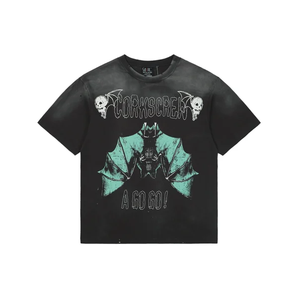 Saint Michael Corkscrew Bat Graphic T-Shirt