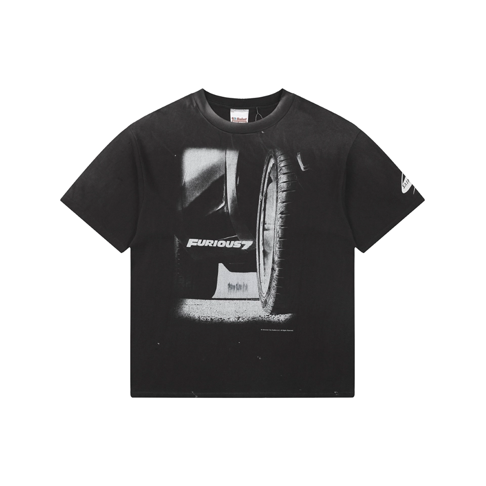 Saint Michael × Fast & Furious Vintage Graphic T-Shirt Front view