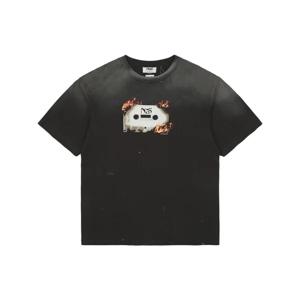 Saint Michael × Nas Flame Cassette Graphic T-Shirt Front view