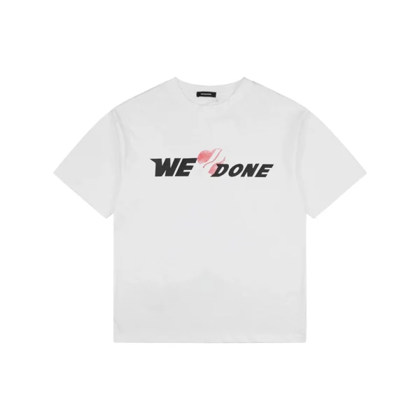 We11done Planet Spray Logo T-Shirt Front view