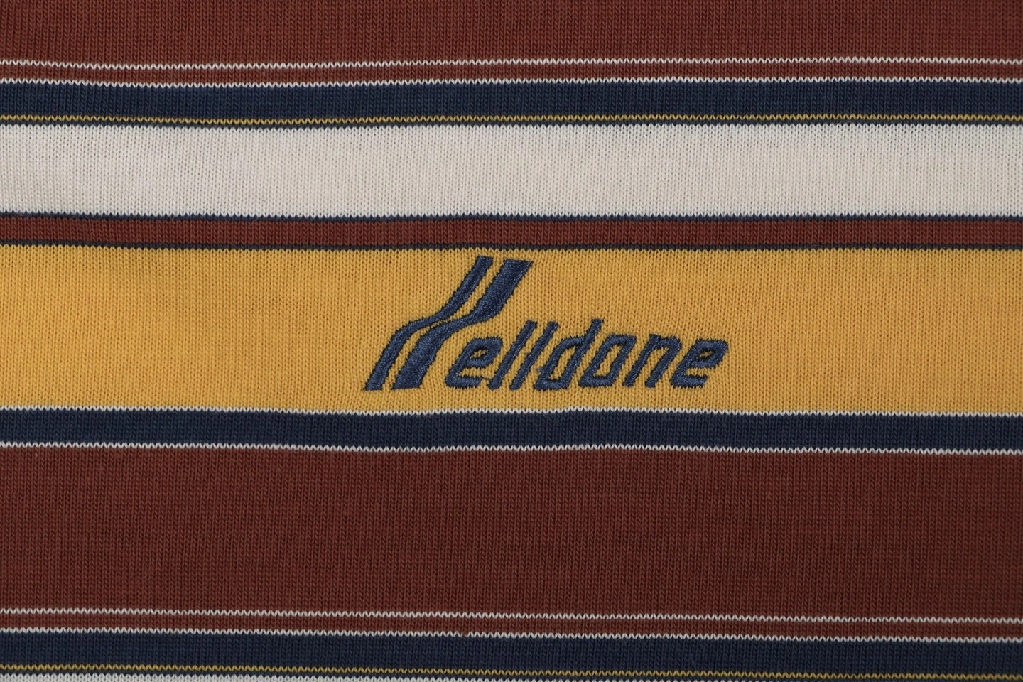 We11done Vintage Stripe Embroidered Heavyweight T-Shirt Brand