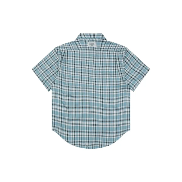 Acne Studios Blue Plaid T-Shirt Back view