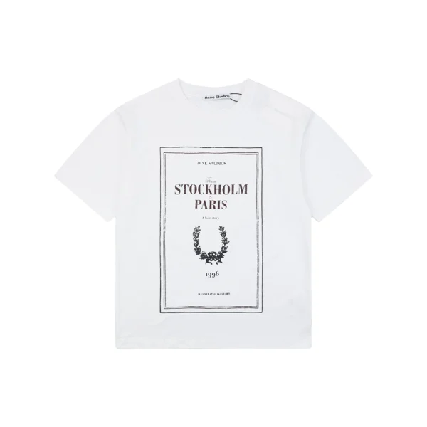 Acne Studios Laurel Letter Graphic T-Shirt Front view