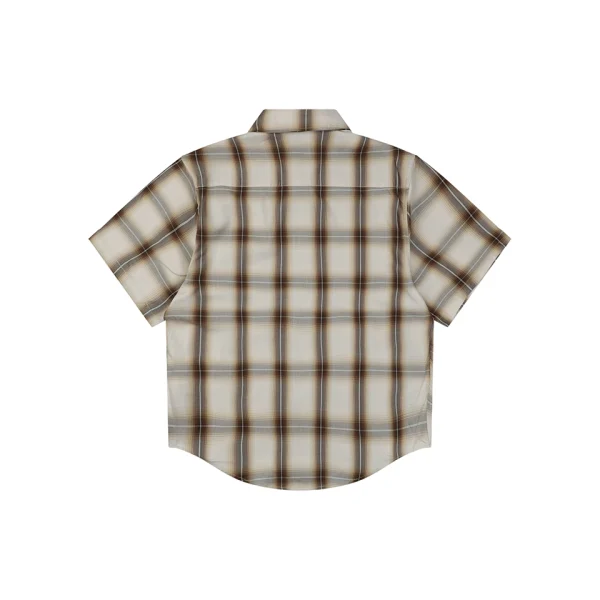 Ami Paris Heart Logo Plaid T-Shirt Back view