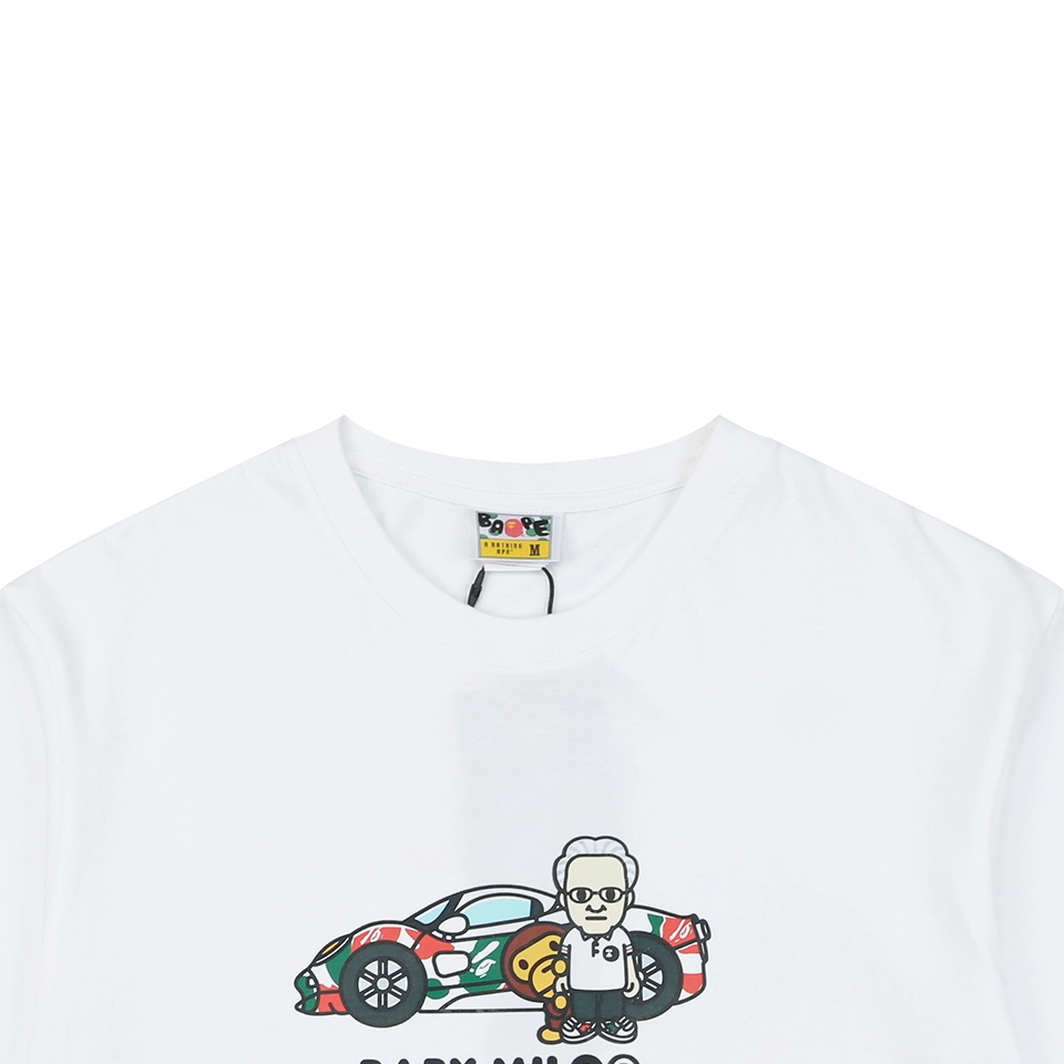 BAPE × Pagani BABY MILO Graphic T-Shirt White
