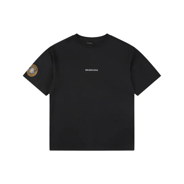 Balenciaga Double Lion Crest T-Shirt Front view