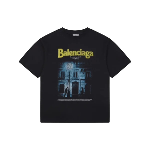 Balenciaga Street Scene Graphic T-Shirt Front view
