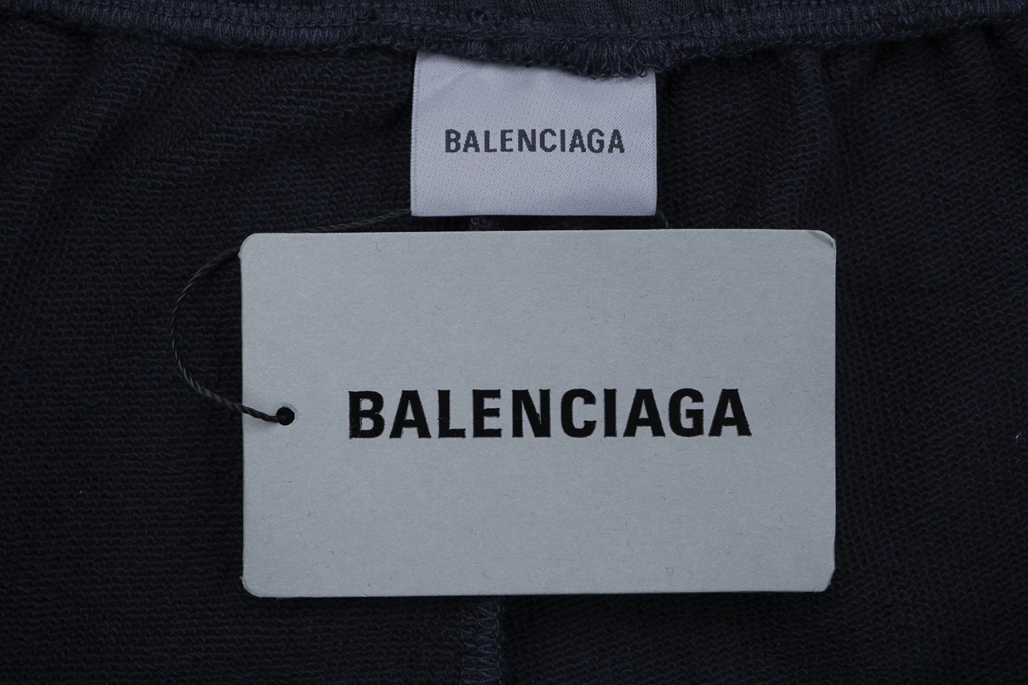 Balenciaga WFP White Logo Sweat Shorts Brand label