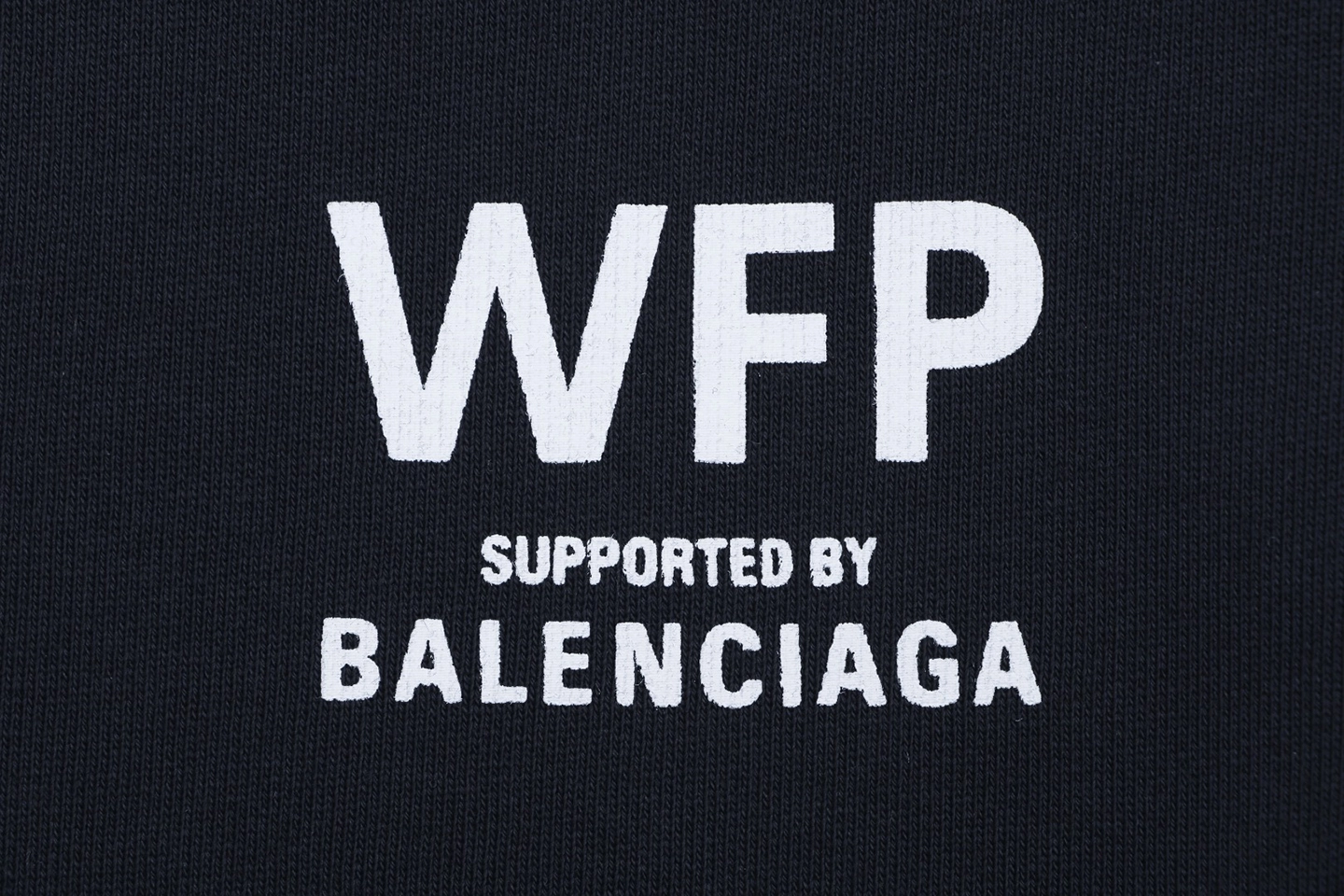 Balenciaga WFP White Logo Sweat Shorts Print