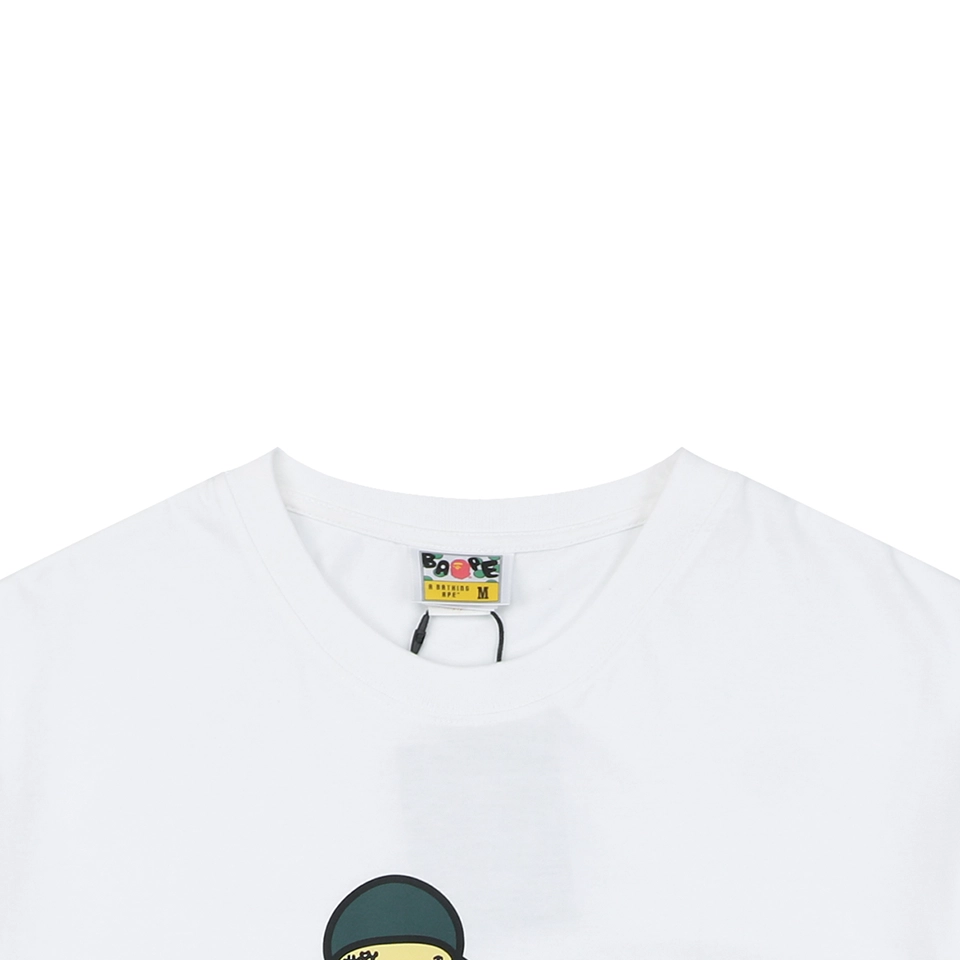 Bape × Central Cee Baby Milo Graphic T-Shirt (White/Black)