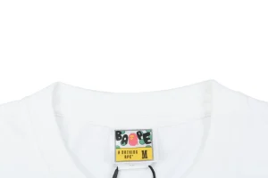 Bape Baby Milo Ape Head Graphic T-Shirt White Collar
