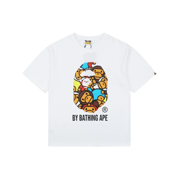 Bape Baby Milo Ape Head Graphic T-Shirt White Front view