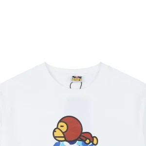 Bape Blue Camo Baby Milo Graphic T-Shirt