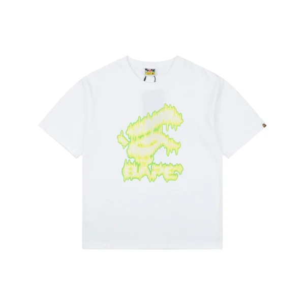 Bape Soundwave Ape Logo Graphic T-Shirt White Front view