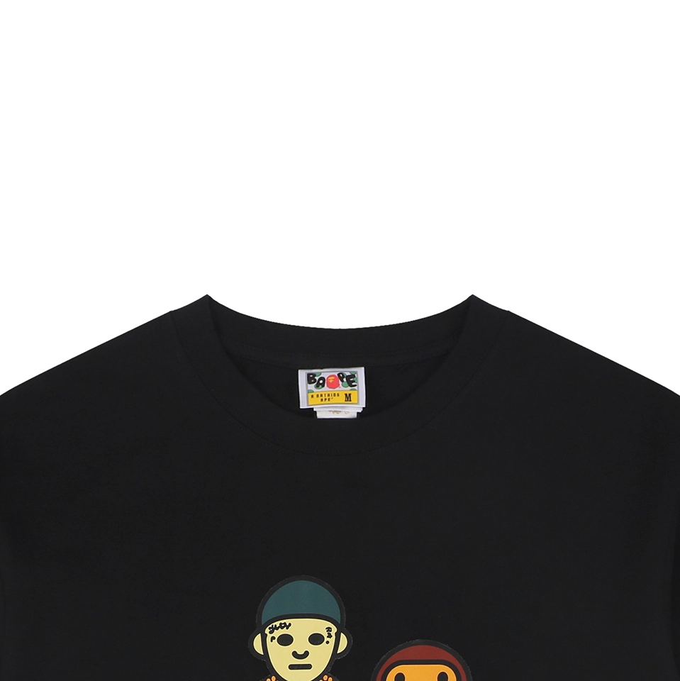 Bape × Central Cee Baby Milo Graphic T-Shirt Black