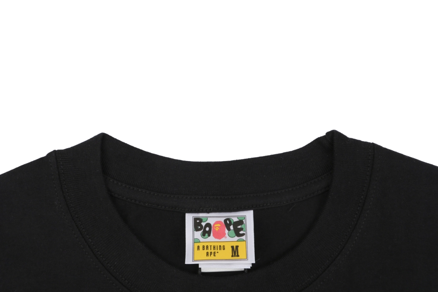 Bape × Central Cee Baby Milo Graphic T-Shirt Black Collar