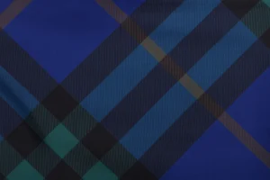 Burberry Diagonal Check Mesh-Lined Nylon Shorts Blue