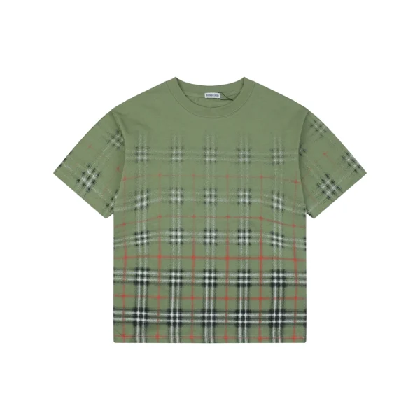 Burberry Gradient Check Print T-Shirt Front view