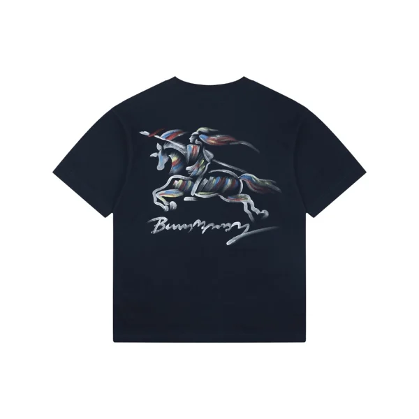 Burberry Graffiti Knight Graphic T-Shirt Black Back view