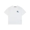 BBry Overlapping Equestrian Knight Embroidered T-Shirt (White/Black)
