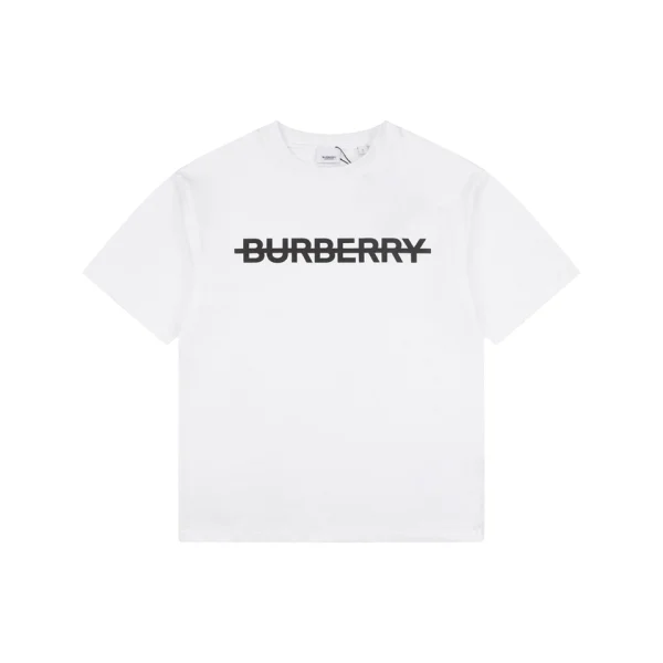 Burberry Strike Logo Print T-Shirt White Front view