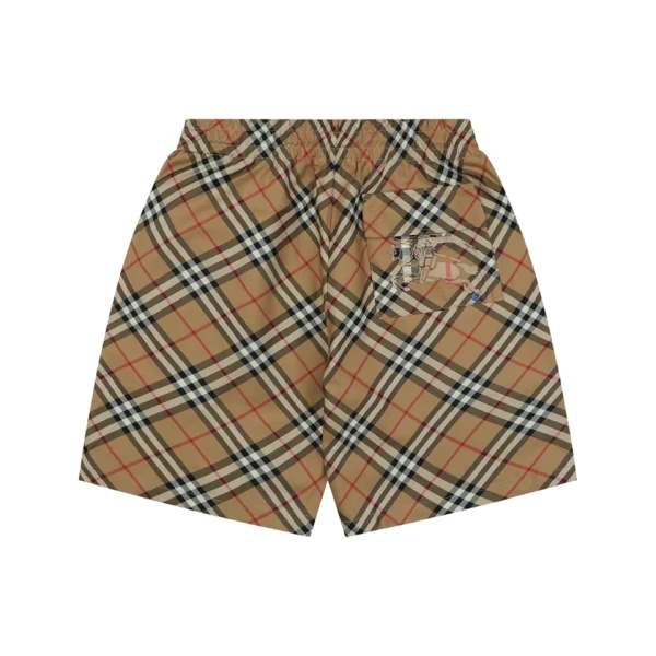 Burberry Vintage Check Equestrian Knight Shorts Back view