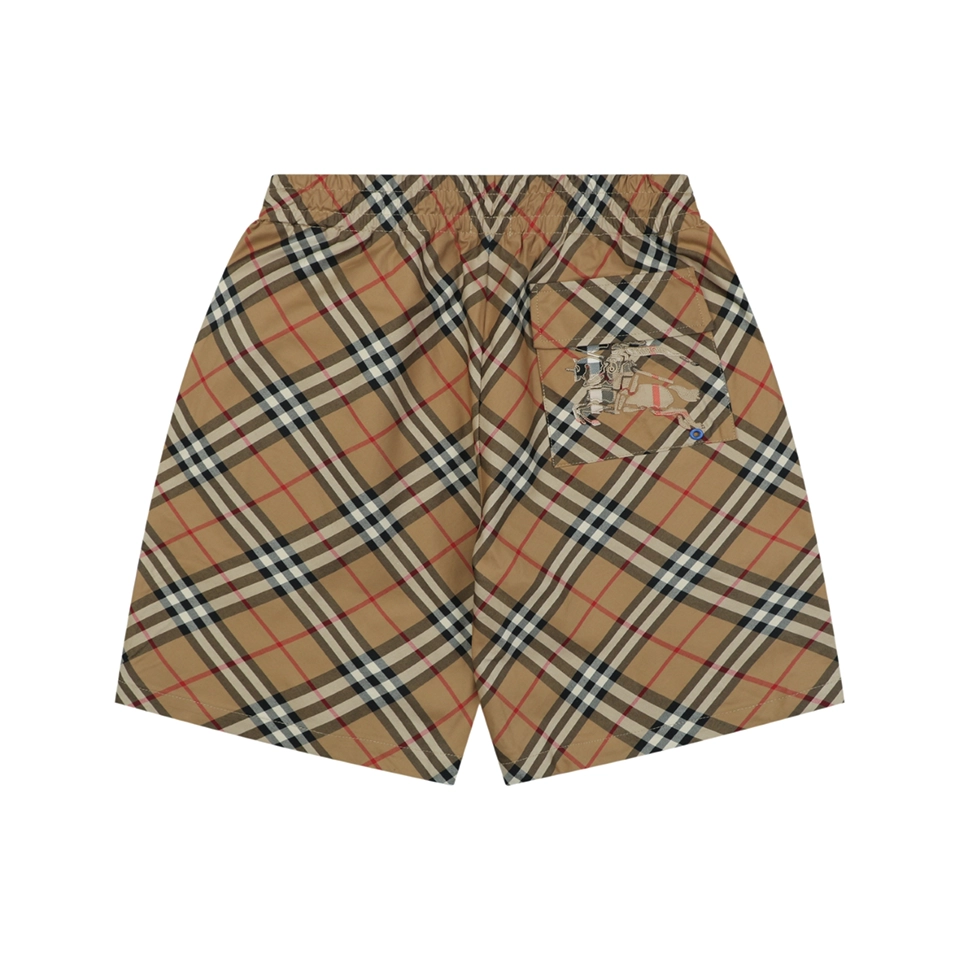 Burberry Vintage Check Equestrian Knight Shorts Back view